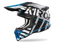 Мотошлем AIROH STRYCKER BRAVE BLUE/GREY GLOSS